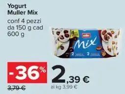 Carrefour Iper Yogurt Muller Mix offerta