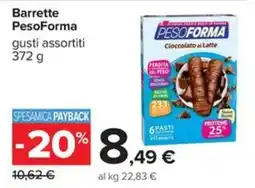 Carrefour Iper Barrette PesoForma offerta