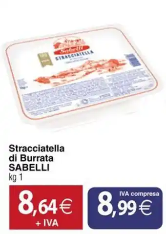Docks Cash&Carry Stracciatella di Burrata SABELLI offerta