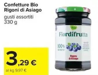 Carrefour Iper Confettura Bio Rigoni di Asiago offerta