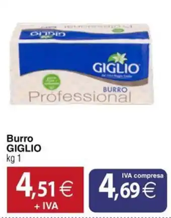 Docks Cash&Carry Burro GIGLIO Professional offerta