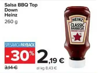 Carrefour Iper Salsa BBQ Top Down Heinz offerta