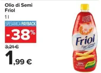 Carrefour Iper Olio di Semi Friol offerta