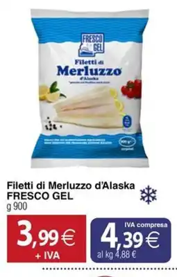 Docks Cash&Carry Filetti di Merluzzo d'Alaska FRESCO GEL offerta