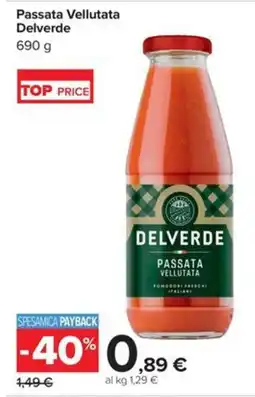 Carrefour Iper Passata Vellutata Delverde offerta