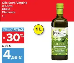 Carrefour Iper Olio Extra Vergine di Oliva Ulisse Clemente offerta