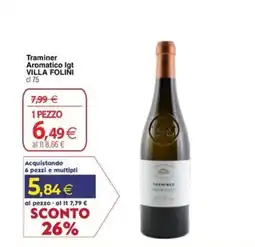 Docks Cash&Carry Traminer Aromatico Igt VILLA FOLINI offerta