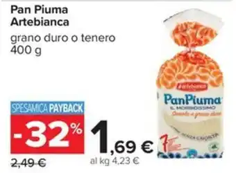 Carrefour Iper Pan Piuma Artebianca offerta