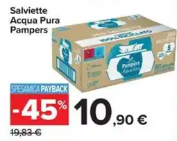 Carrefour Iper Salviette Acqua Pura Pampers offerta