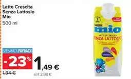 Carrefour Iper Latte Crescita Senza Lattosio Mio offerta
