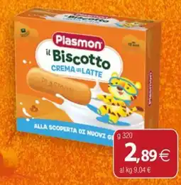 Docks Cash&Carry Plasmon il Biscotto Crema di Latte offerta
