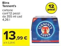 Carrefour Iper Birra Tennent's offerta