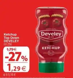 Docks Cash&Carry Ketchup Top Down Develey offerta