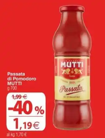 Docks Cash&Carry Passata di Pomodoro MUTTI offerta