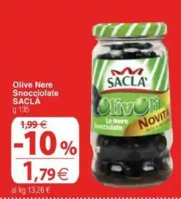 Docks Cash&Carry Olive Nere Snocciolate SACLA' offerta