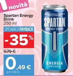 Carrefour Iper Spartan Energy Drink offerta