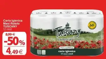 Carta Igienica Maxi Rotolo TUSCANY