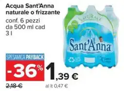 Carrefour Iper Acqua Sant'Anna offerta
