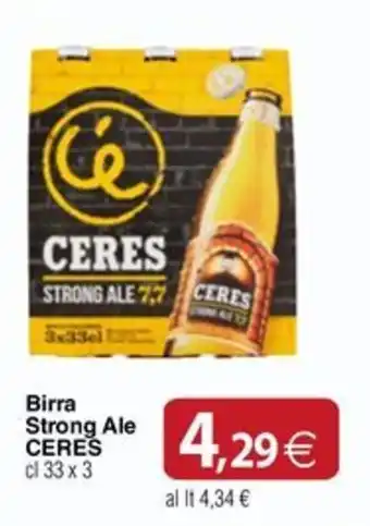Docks Cash&Carry Birra Strong Ale CERES offerta