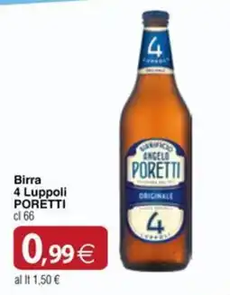 Docks Cash&Carry Birra 4 Luppoli PORETTI offerta