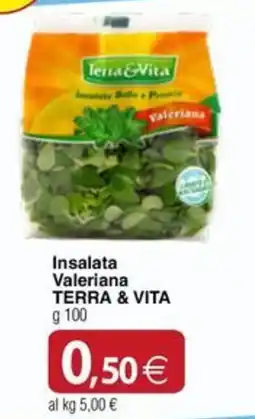 Docks Cash&Carry Insalata Valeriana TERRA & VITA offerta