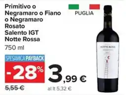 Carrefour Iper Notte Rossa Primitivo offerta