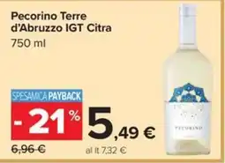Carrefour Iper Pecorino Terre d'Abruzzo IGT Citra offerta