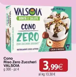 Docks Cash&Carry Cono Riso Zero Zuccheri VALSOIA offerta