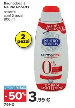 Carrefour Iper Bagnodoccia Neutro Roberts offerta