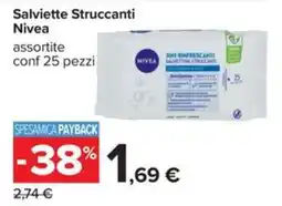 Carrefour Iper Salviette Struccanti Nivea offerta