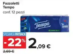 Carrefour Iper Fazzoletti Tempo offerta