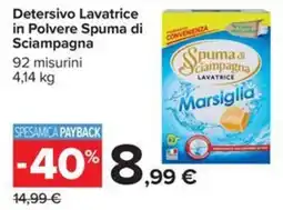 Carrefour Iper Spuma di Sciampagna Lavatrice Marsiglia offerta