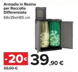 Carrefour Iper Armadio in Resina per Raccolta Differenziata offerta