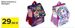 Carrefour Iper Zaino Unicorno o Avengers offerta