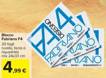 Carrefour Iper Blocco Fabriano F4 offerta