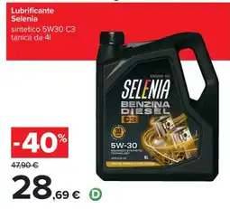 Carrefour Iper Lubrificante Selenia offerta