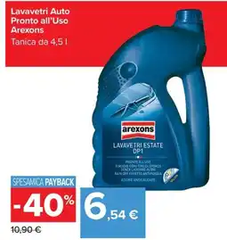 Carrefour Iper Lavavetri Auto Pronto all'Uso Arexons offerta