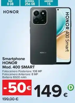 Carrefour Iper Smartphone HONOR Mod. 400 SMART offerta