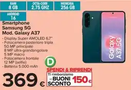 Carrefour Iper Smartphone Samsung 5G Mod. Galaxy A37 offerta