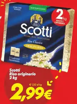 Iper Super Conveniente Scotti Riso originario offerta