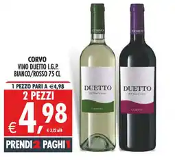 Deco Maxistore CORVO VINO DUETTO I.G.P. offerta