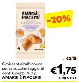 Unes Croissant all'albicocca senza zuccheri aggiunti AMARSI È PIACERSI offerta
