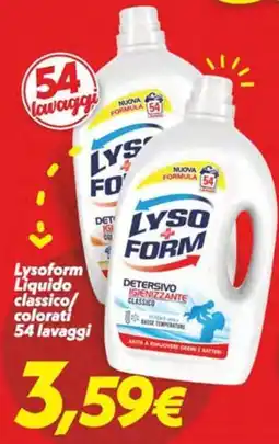 Iper Super Conveniente Lysoform Detersivo Igienezzante Classico offerta