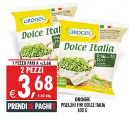 Deco Maxistore OROGEL PISELLINI FINI DOLCE ITALIA offerta
