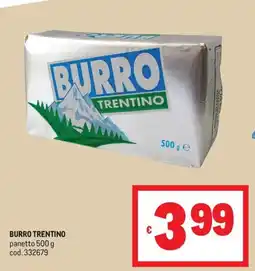 Metro BURRO TRENTINO offerta