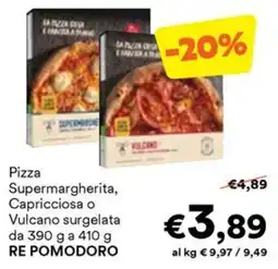 Unes Pizza Supermargherita, Capricciosa o Vulcano surgelata offerta