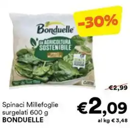 Unes Spinaci Millefoglie surgelati BONDUELLE offerta