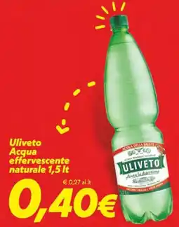 Iper Super Conveniente Uliveto Acqua effervescente naturale offerta