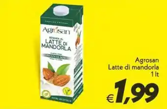 Iper Super Conveniente Agrosan Latte di mandorla offerta
