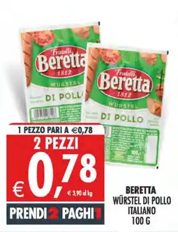 Deco Maxistore Fratelli Beretta Würstel di pollo offerta